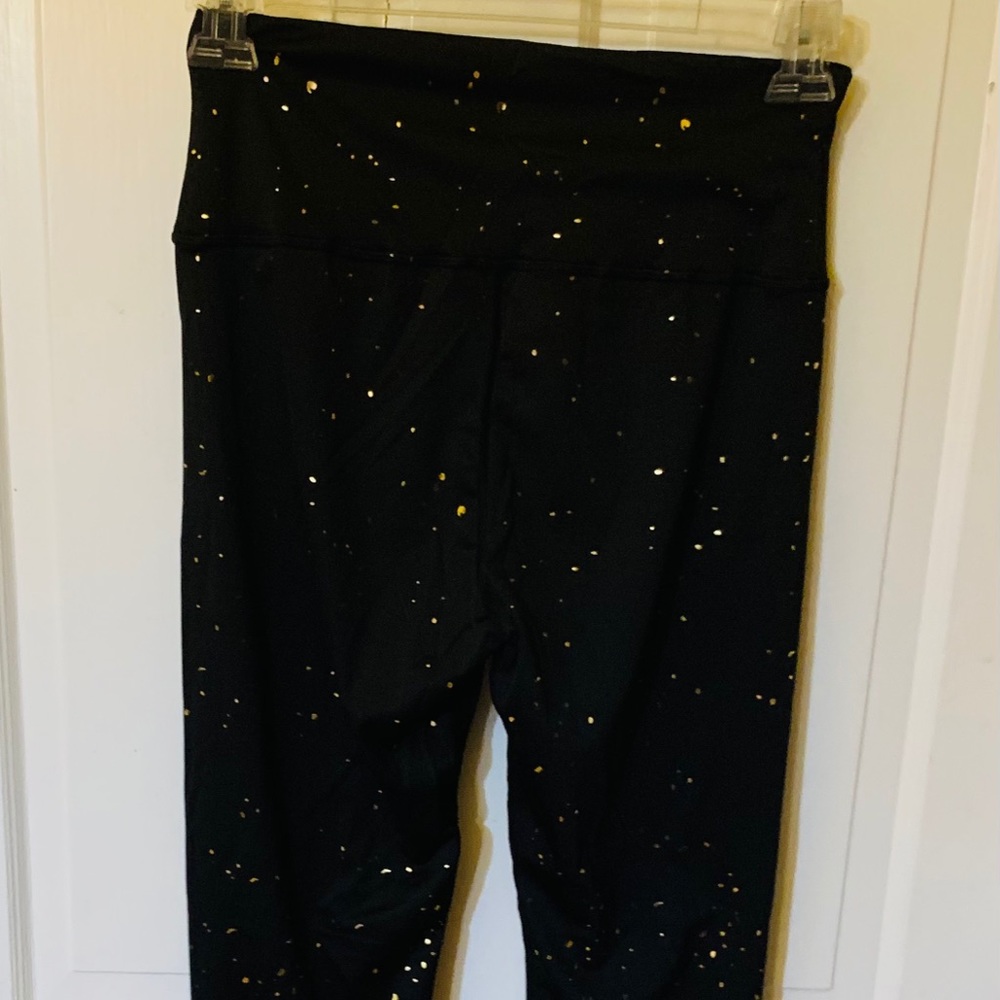 Black with gold Yoga/Workout/Running leggings